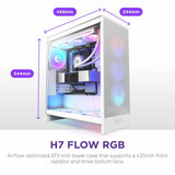 ATX Semi-tower Box NZXT H7 Flow RGB Midi White-6