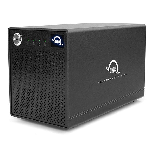OWC ThunderBay 4 mini ProGrade 4-DriveSSD TB3 Mac/Win(2xTB3 Ports,w/Softraid RAID 0/1/4/5/1+0) 2TB-0