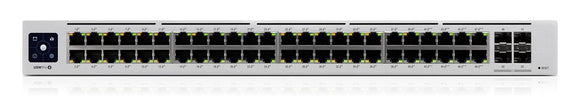 Ubiquiti | UniFi Switch | USW-PRO-48-POE | Managed L3 | Rackmountable | Gigabit Ethernet (copper) ports quantity 48 | SFP+ ports quantity 4 | Power supply type Internal-0