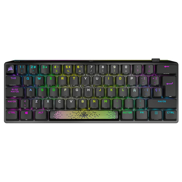 Gaming Keyboard Corsair K70 Pro Mini Spanish Qwerty Black-0