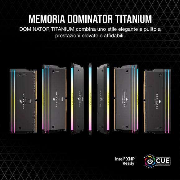 Corsair Dominator Titanium RGB 32 GB (2x 16GB) Kit unbuffered DDR5-6000 mit Khlkrper CMP32GX5M2B6000C30-0
