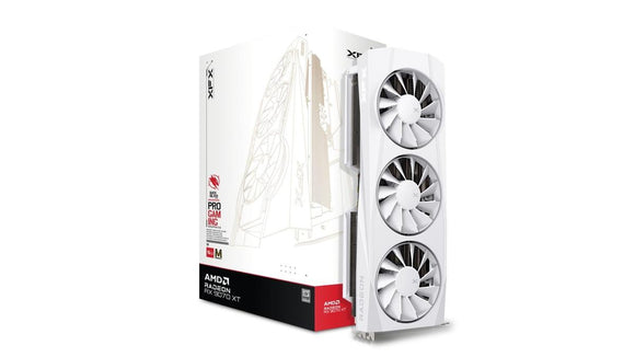 Graphics card. XFX Swift RX 9070 White 3-FAN GAM E 16G-0
