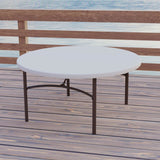 Side table Lifetime Cream 152 x 74 x 152 cm Steel Plastic-1