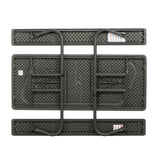 Folding Table Lifetime Wood Brown Picnic Steel Plastic 183 x 74 x 145 cm-5