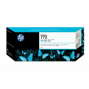 Original Ink Cartridge HP Cartucho de tinta DesignJet HP 772 cian claro de 300 ml Cyan-0