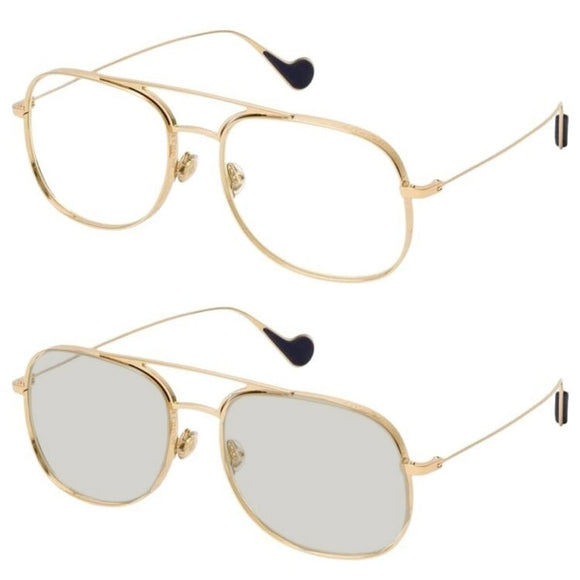 Unisex Sunglasses Moncler PHOTOCHROMIC SHINY PALE GOLD-0