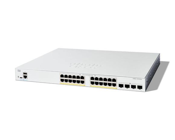 Cisco Catalyst 1300-24FP-4X Managed Switch 24 GE Ports 4 SFP+ 10GE Ports Full PoE 375W-0