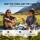 Portable Coffee Maker Outin OUTINTEAL Turquoise Stainless steel 80 ml-2