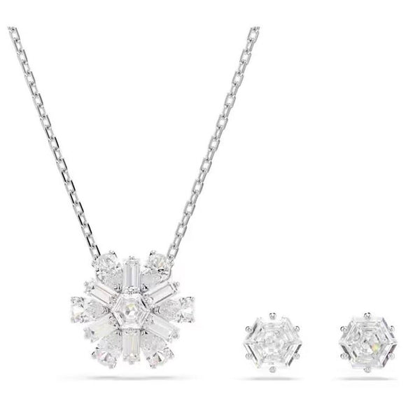 Women's necklace and matching earrings set Swarovski 5691486-0