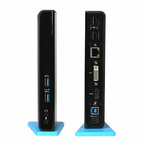 USB Hub i-Tec USB 3.0 Dual Docking Station HDMI DVI Black-0