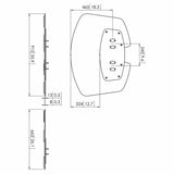 Fixing Plate Vogel's 7327030 Black-1