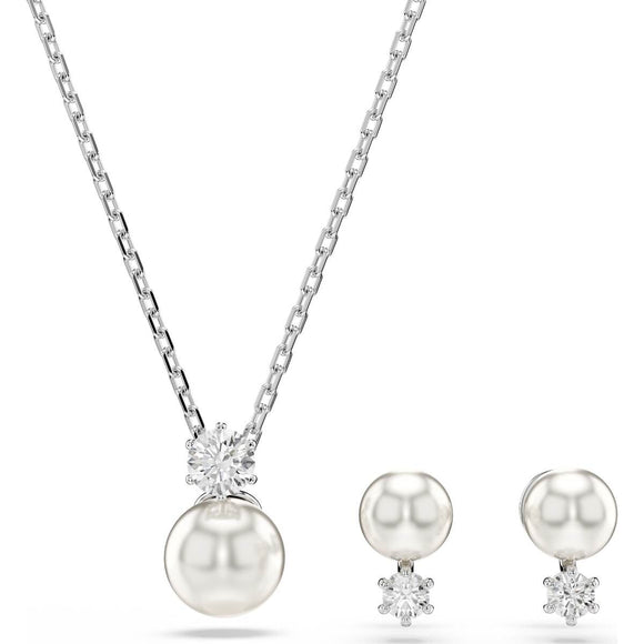 Women's necklace and matching earrings set Swarovski 5689624-0