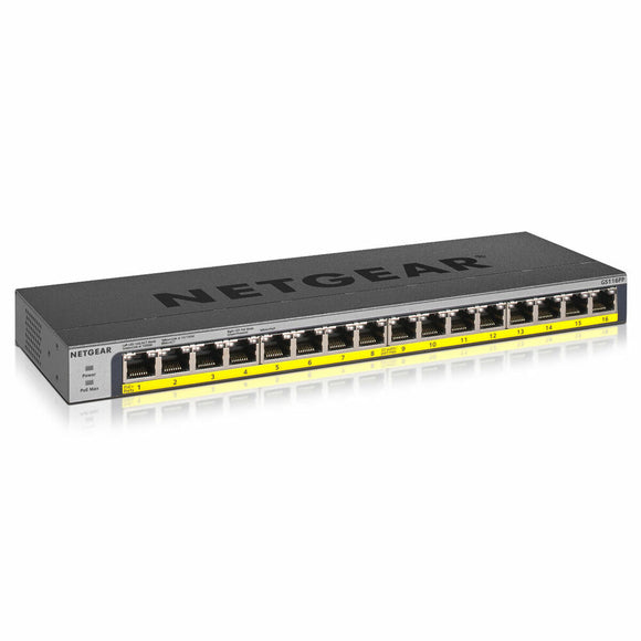 Switch Netgear GS116PP-100EUS 32 Gbps Black-0