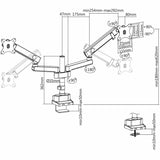 Screen Table Support V7 DMPRO2DTA-3N Black-1