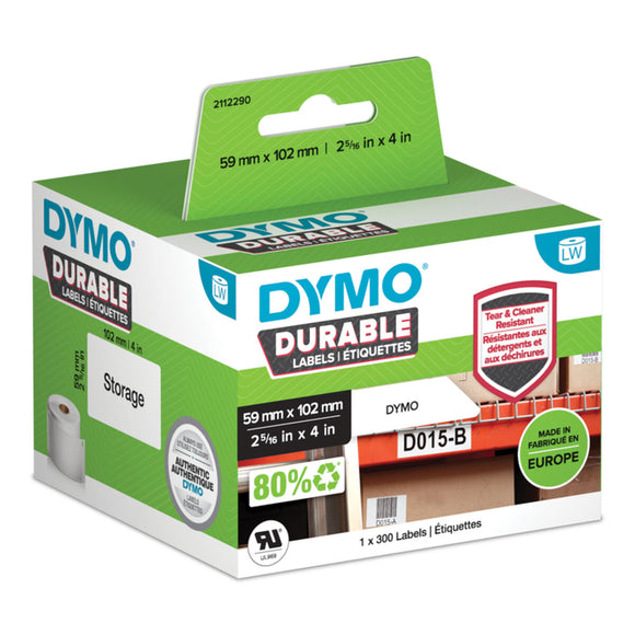 Printer Labels Dymo Durable White-0