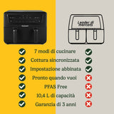 Air Fryer Cuisinart Black 2400 W-6