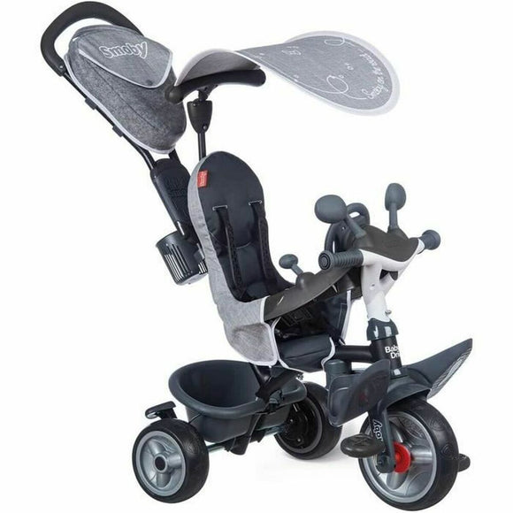 Tricycle Smoby Baby Driver Plus Grey-0