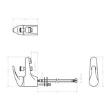 Mixer Tap Rousseau Grey Metal Brass-1