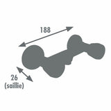 Two-handle Faucet Edouard Rousseau EDOUARD ROUSSEAU - Soto Yellow Brass Ceramic C-shaped-1