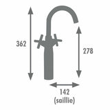 Mixer Tap Edouard Rousseau Black-2