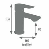 Mixer Tap Edouard Rousseau MILK Graphite-1