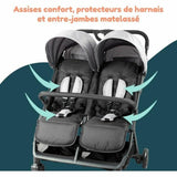 Baby's Pushchair Bambisol Twinned-3