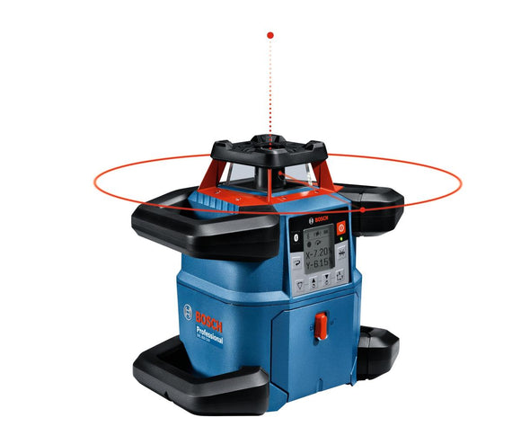 BOSCH LASER OBROTOWY GRL 600 CHV +ODBIORNIK LR 60 +PILOT RC 6 +UCHWYT WM 6 1xPC4,0Ah WALIZKA-0