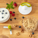 Manual mini chopper with pull cord Tefal K13304DISP White Stainless steel Plastic-20