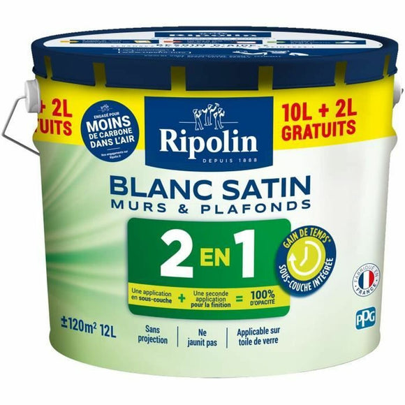 Primer Paint Ripolin White Satin finish 12 L-0