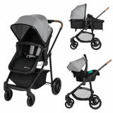 Baby's Pushchair Haze 3 in 1 i-Size Grey-0