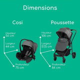 Baby's Pushchair Haze 3 in 1 i-Size Grey-3
