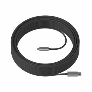 USB A to USB C Cable Logitech 939-001799 Black 10 m-0