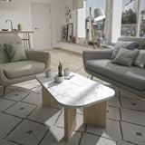 Centre Table White 105 x 58 x 39 cm-4