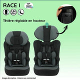 Car Chair Nania RACE Grey-2