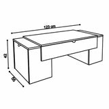 Centre Table Lucky 123 x 42 x 55 cm White-1