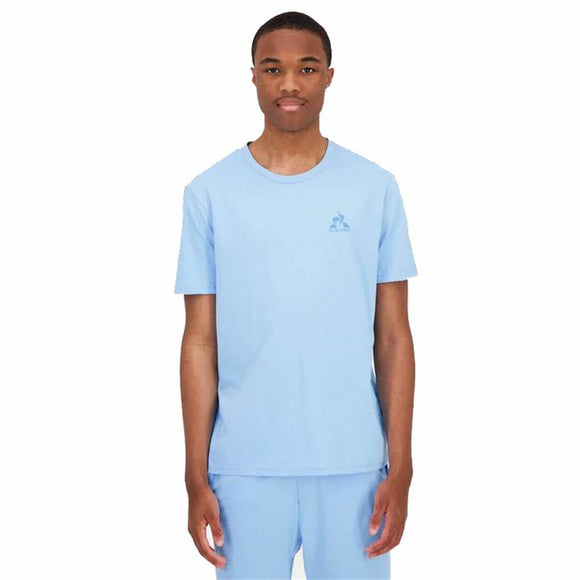 Men’s Short Sleeve T-Shirt Le coq sportif Monochrome N°3 Aquamarine-0