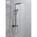 Shower Column Oceanic Matte back Stainless steel ABS 40 x 40 cm-4