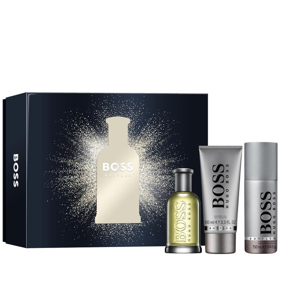Giftset Hugo Boss Bottled Edt 100ml + Shower Gel 100ml + Deo Spray 150ml-0