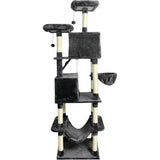 Scratching Post for Cats Taylor Dark Grey Plush-4