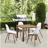 Garden chair White 50 x 55 x 85,5 cm (4 Pieces)-3