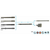 Drilling head Guillet Holomax Megadrill Ratio-1