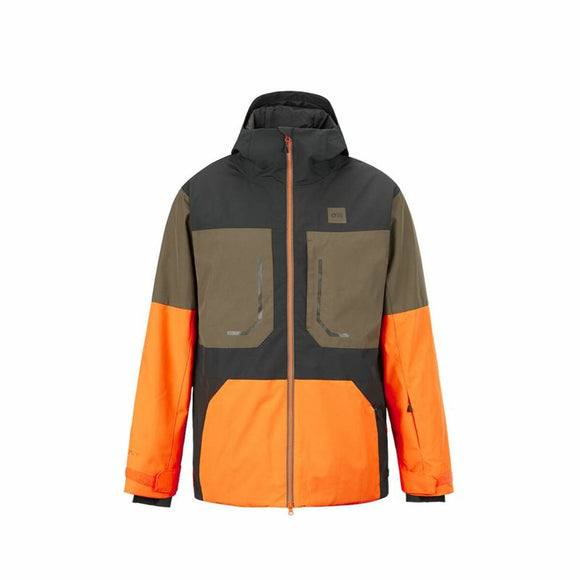 Ski Jacket Picture Elfyn Orange Men-0