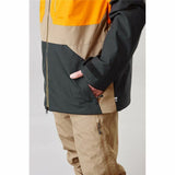 Ski Jacket Picture Elfyn Light brown Men-2