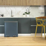 Waste bin Kitchen Move Grey Stainless steel 60 L-1