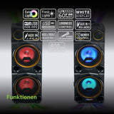 Portable Bluetooth Speakers Muse M-1988 DJ Black-2