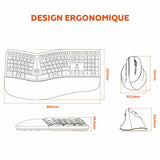 Keyboard and Mouse Mobility Lab Ergo C30W Black-10