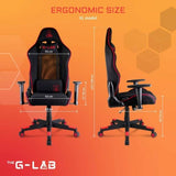 Gaming Chair The G-Lab Oxygen Red-3