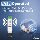 Wi-Fi switch module Shelly PRO 3EM 120A Wi-Fi-6