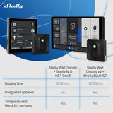 Control panel Shelly WALL DISPLAY X2(BL)+BLUHT(BLK)-3