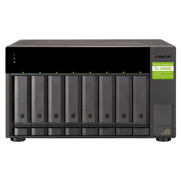 Network Storage Qnap TL-D800C Black Black/Grey-0